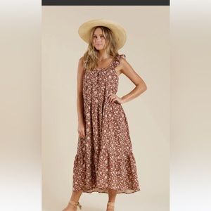 Rylee+Cru dress tiered dress size Small